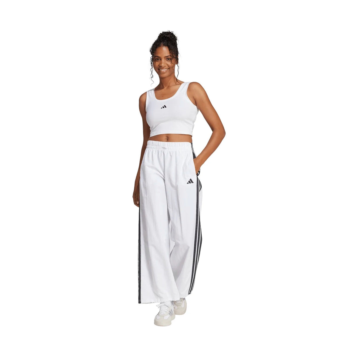 adidas Women's Essentials 3-Stripes Parachute Pants-4