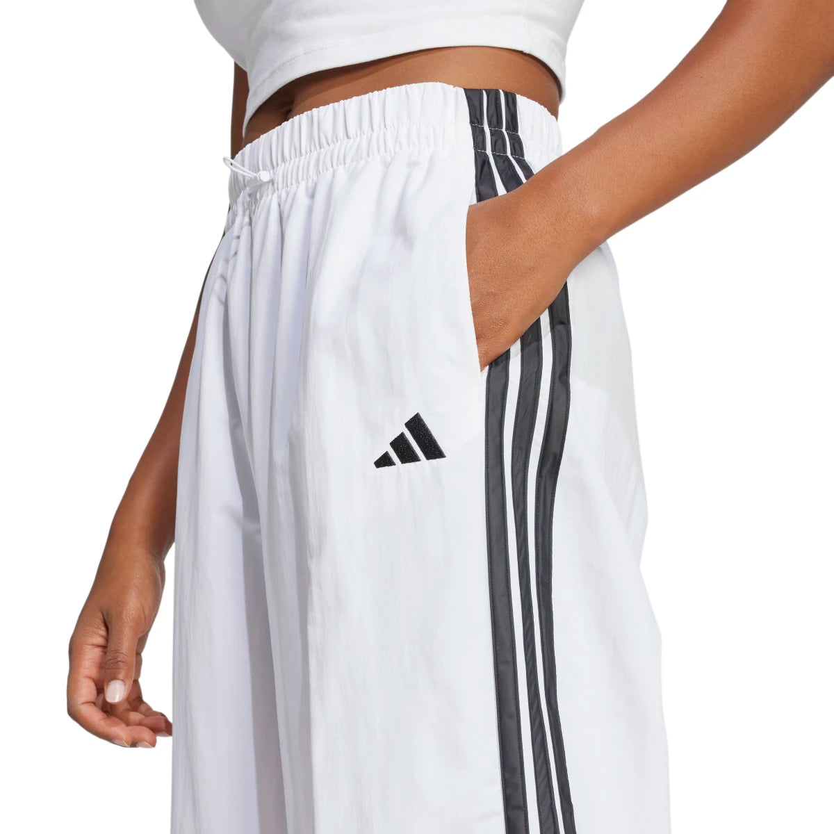 adidas Women's Essentials 3-Stripes Parachute Pants-6