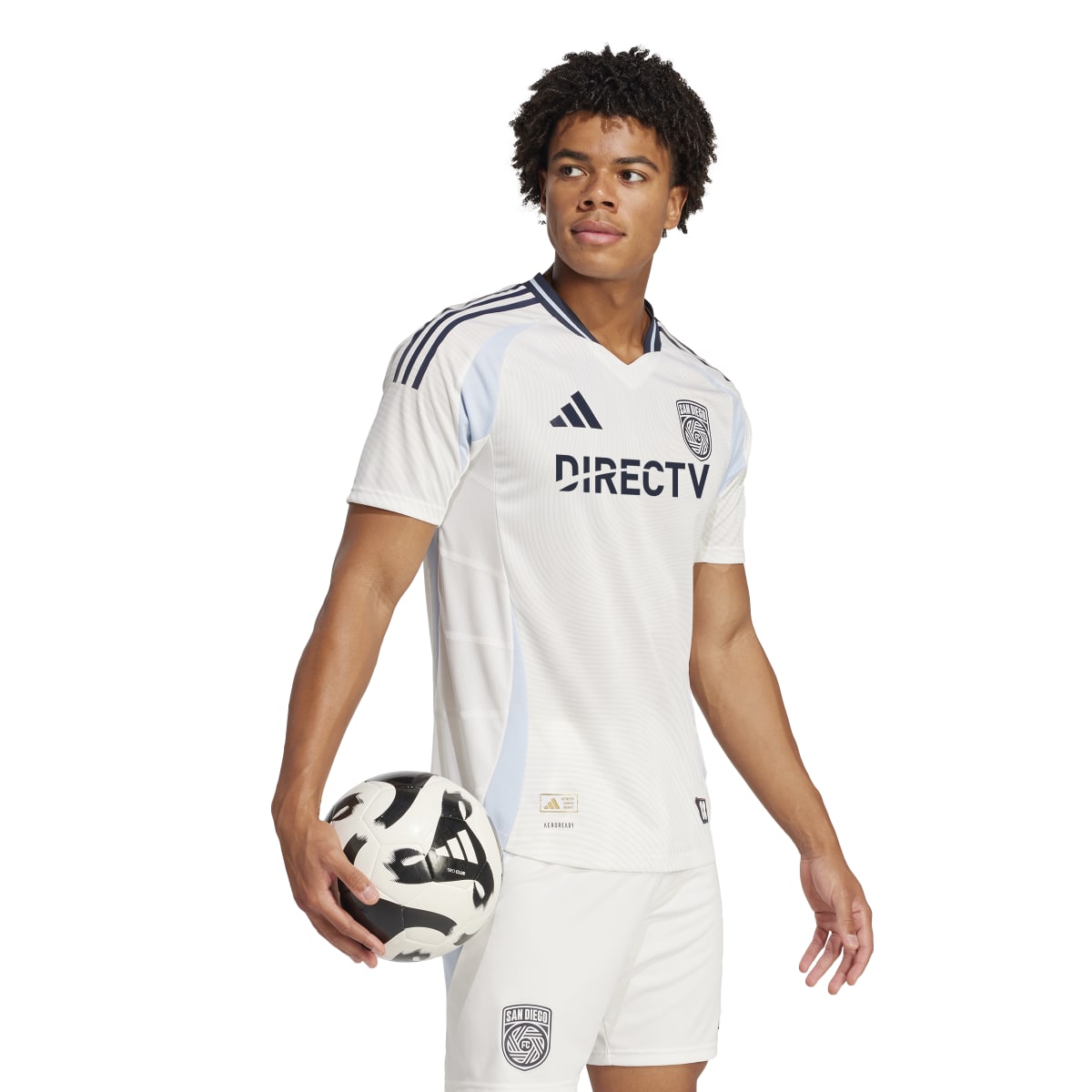 adidas Men's Authentic San Diego FC 25/26 Away Jersey Soccer Uniforms & Apparel All