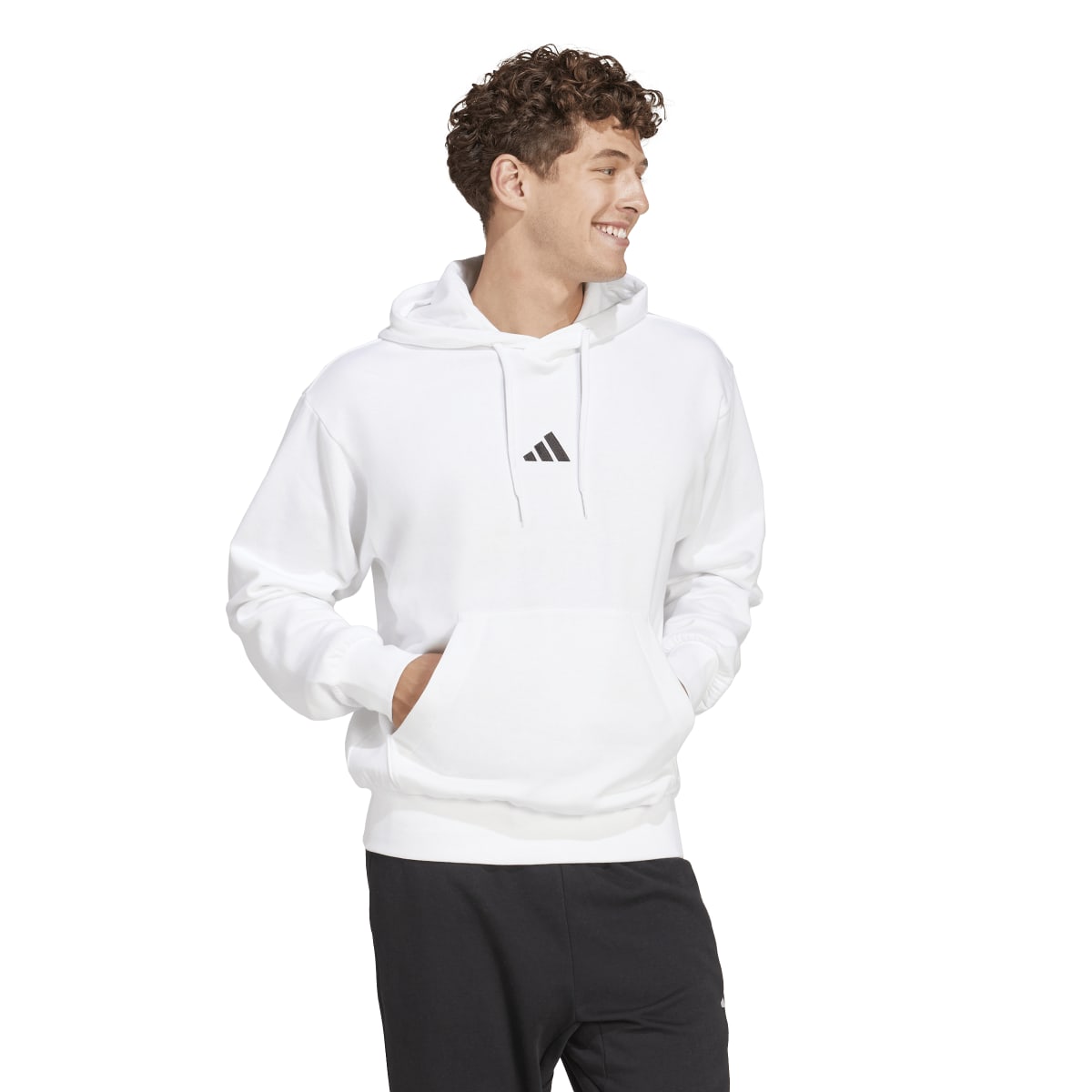 adidas Men's Essentials Feelcozy Fleece Hoodie Mens Apparel Sweatshirts & Fleece