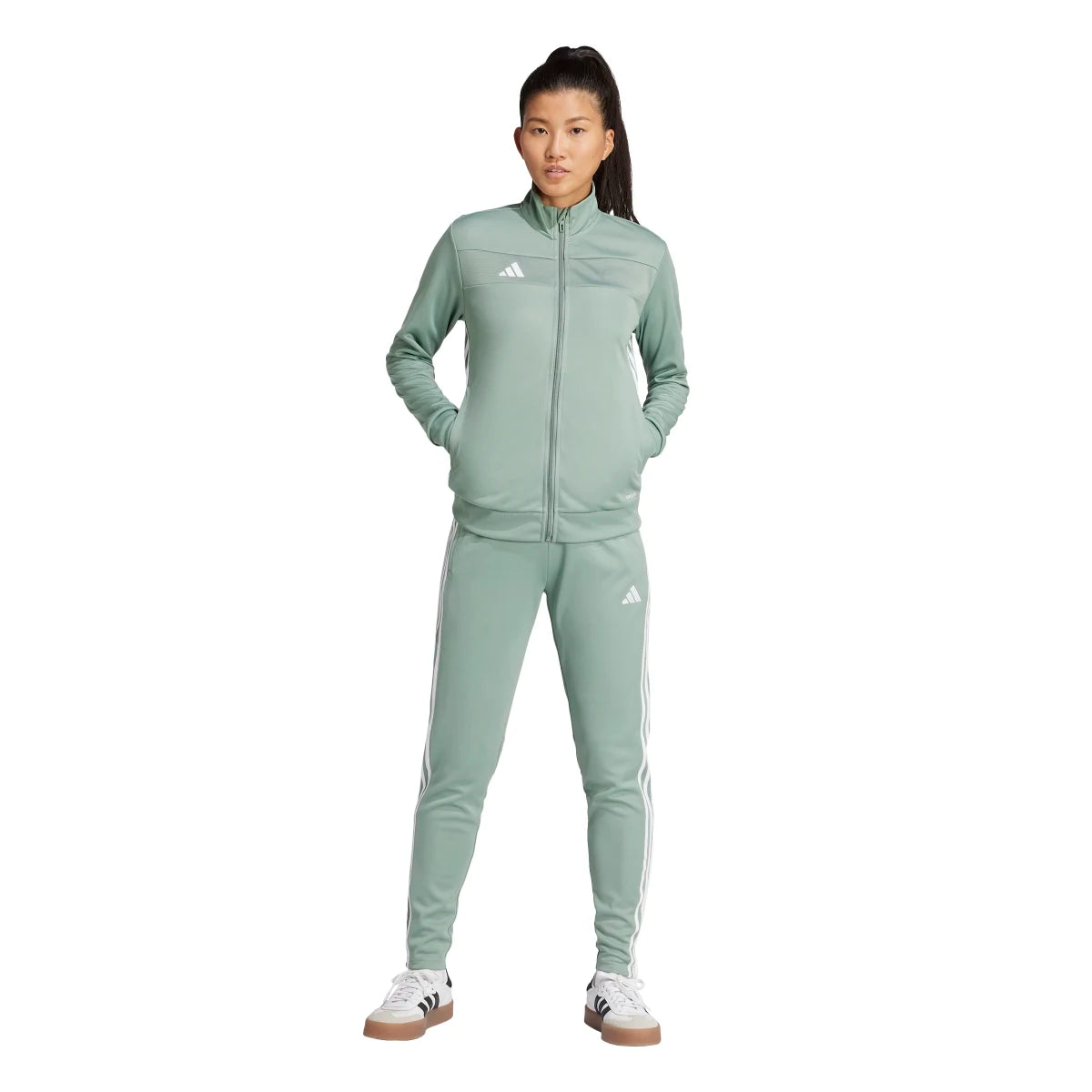 adidas Women's Tiro 25 Essentials Training Track Jacket Womens Apparel Jackets & Vests