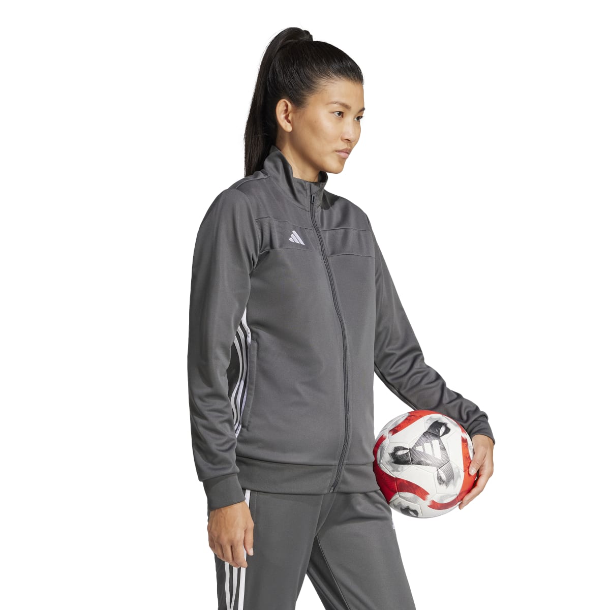 adidas Women's Tiro 25 Essentials Training Track Jacket Womens Apparel Jackets & Vests