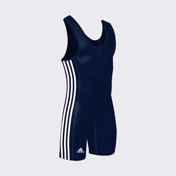 adidas Youth 3 Stripes Wrestling Singlet-1