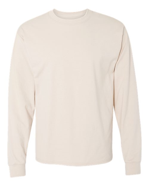 Hanes Men's Beefy-T 100% Cotton Long Sleeve T-Shirt 5186 Mens Apparel Shirts & Tops