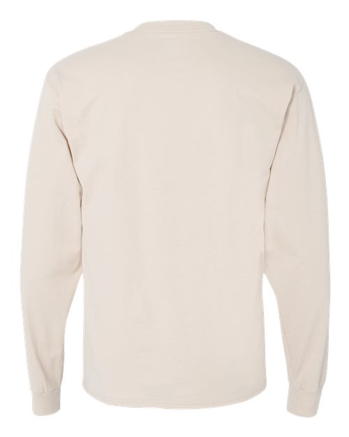 Hanes Men's Beefy-T 100% Cotton Long Sleeve T-Shirt 5186 Mens Apparel Shirts & Tops