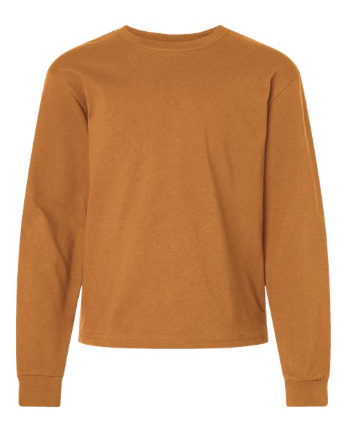 BELLA + CANVAS Youth 6oz. Heavyweight Long Sleeve Tee 1/2 BC3511Y Youth Apparel Shirts & Tops