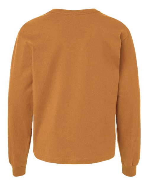 BELLA + CANVAS Youth 6oz. Heavyweight Long Sleeve Tee 1/2 BC3511Y Youth Apparel Shirts & Tops