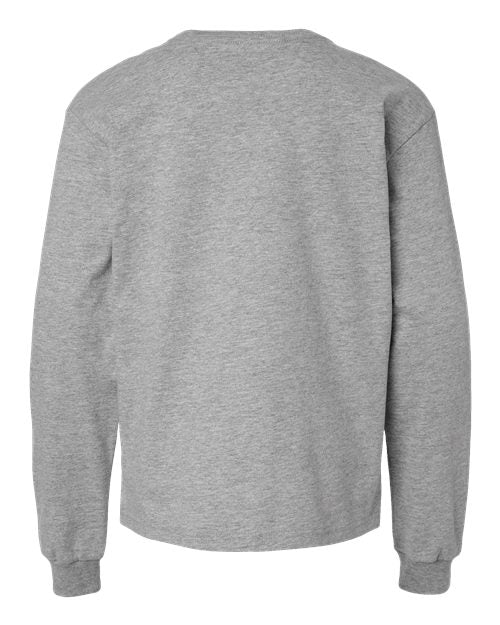 BELLA + CANVAS Youth 6oz. Heavyweight Long Sleeve Tee 1/2 BC3511Y Youth Apparel Shirts & Tops