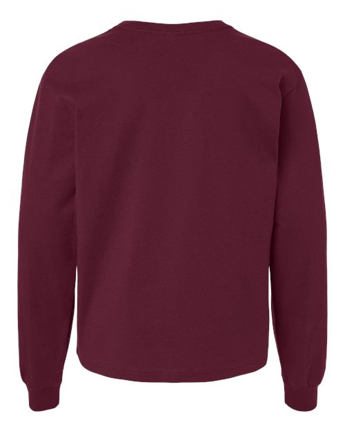 BELLA + CANVAS Youth 6oz. Heavyweight Long Sleeve Tee 1/2 BC3511Y Youth Apparel Shirts & Tops