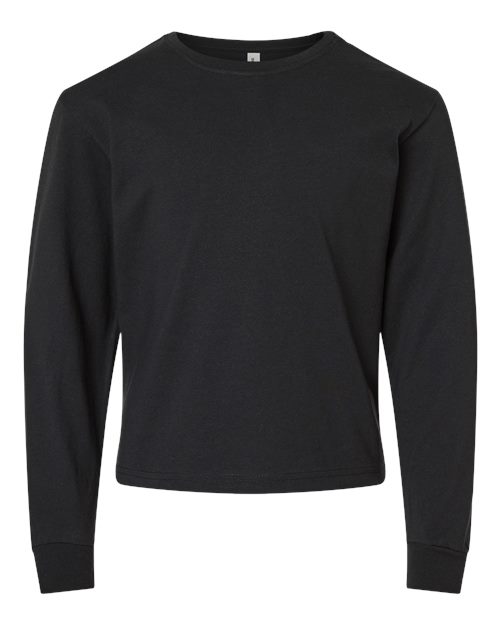 BELLA + CANVAS Youth 6oz. Heavyweight Long Sleeve Tee 1/2 BC3511Y Youth Apparel Shirts & Tops