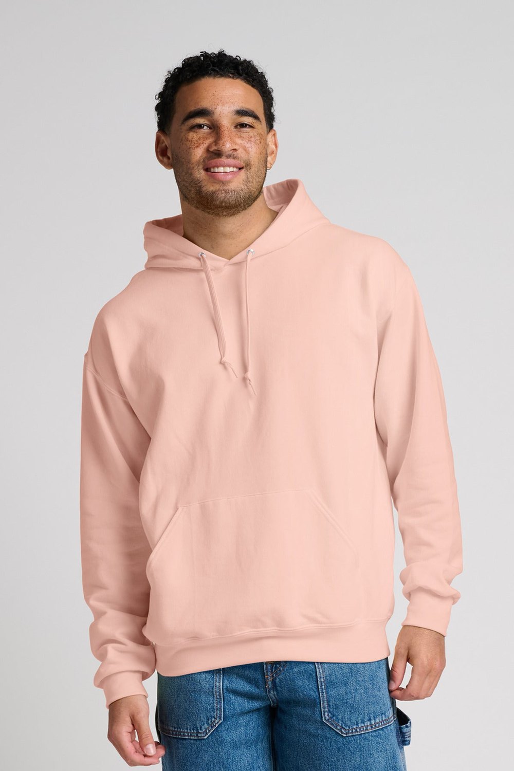 JERZEES Unisex Ultimate CVC Ring Spun Hooded Sweatshirt IC49M Mens Apparel Sweatshirts & Fleece