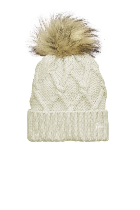 New Era Women's Faux Fur Pom Beanie NE911 Unisex Accessories Hats & Caps