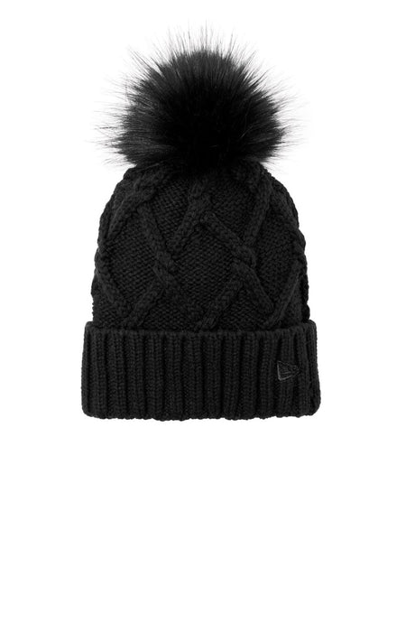 New Era Women's Faux Fur Pom Beanie NE911 Unisex Accessories Hats & Caps