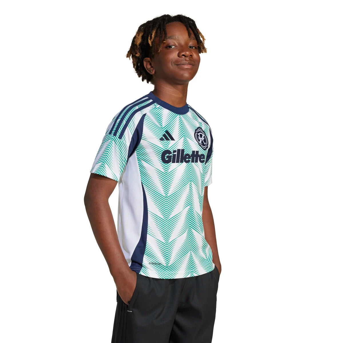 adidas Youth New England 25/26 Away Jersey Soccer Uniforms & Apparel All