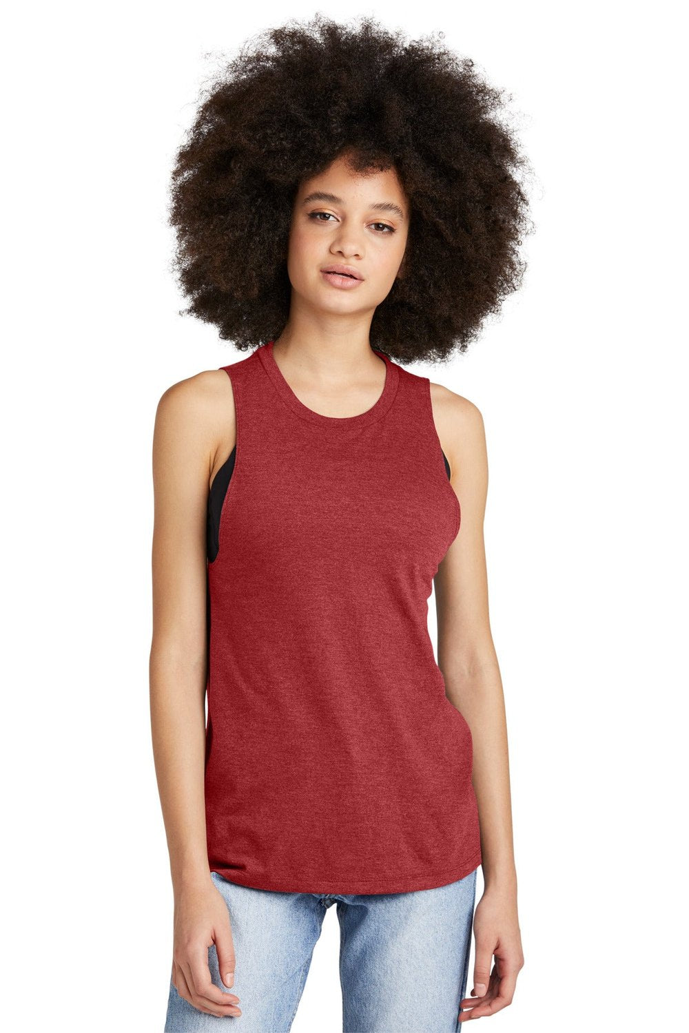 District Women's Perfect Tri Muscle Tank DT153 Womens Apparel Shirts & Tops