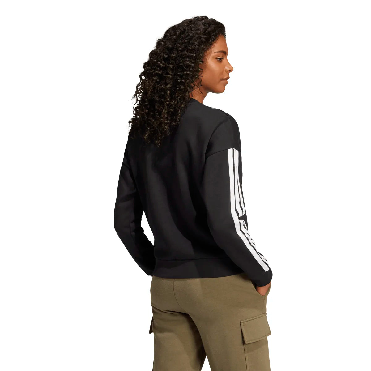adidas Women's Essentials 3-Stripes Fleece Sweatshirt-2