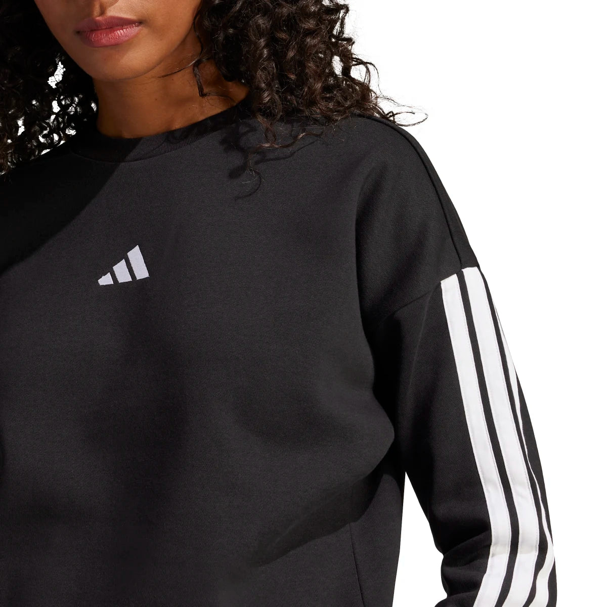 adidas Women's Essentials 3-Stripes Fleece Sweatshirt-4