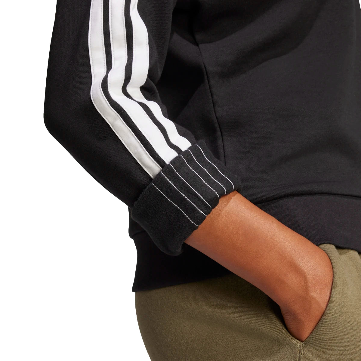 adidas Women's Essentials 3-Stripes Fleece Sweatshirt-5