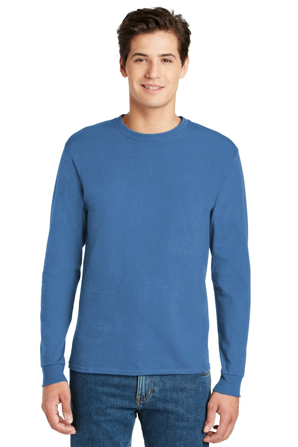 Hanes Men's Authentic 100% Cotton Long Sleeve T-Shirt 5586