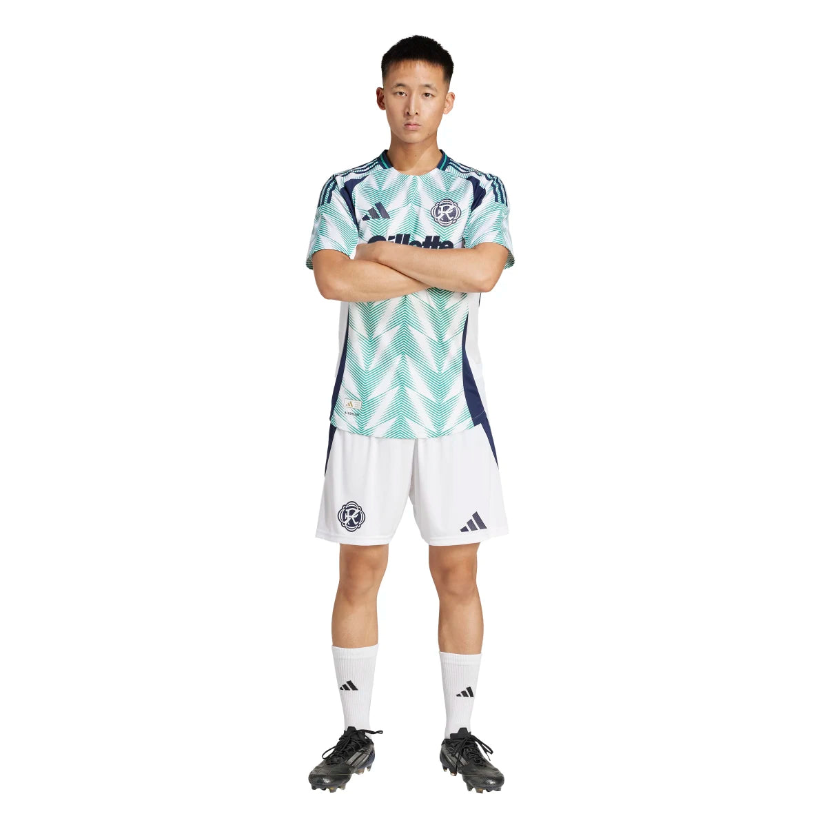 adidas Men's New England 25/26 Authentic Away Jersey Soccer Uniforms & Apparel All