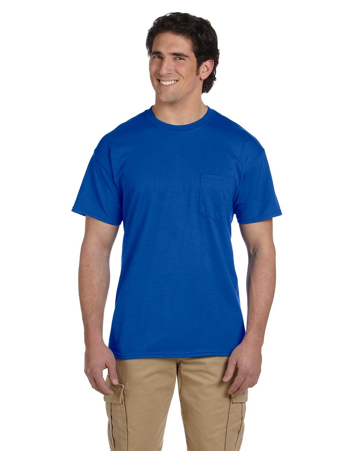 Gildan Men's DryBlend 50 Cotton/50 Poly Pocket T-Shirt 8300 Mens Apparel Shirts & Tops