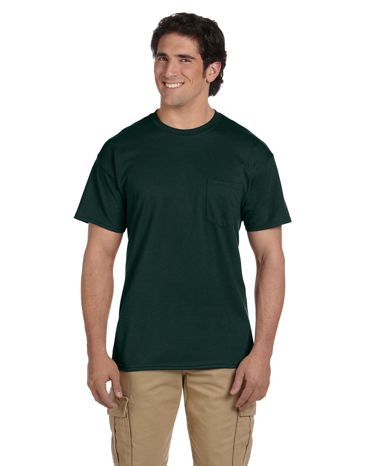 Gildan Men's DryBlend 50 Cotton/50 Poly Pocket T-Shirt 8300 Mens Apparel Shirts & Tops