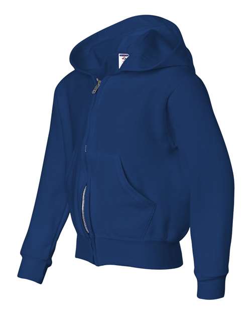 JERZEES Youth NuBlend Full-Zip Hooded Sweatshirt 993B Youth Apparel Hoodies & Sweatshirts