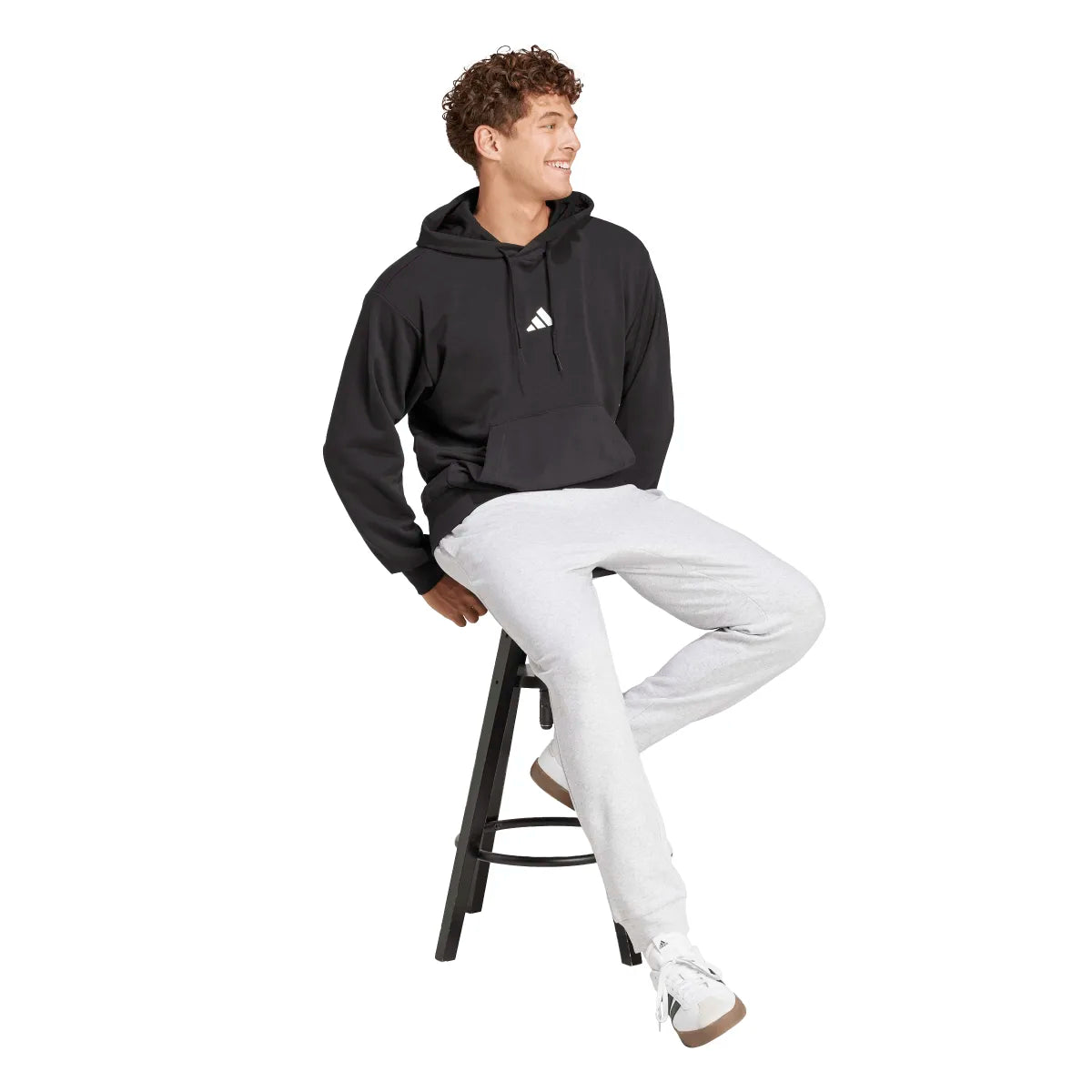 adidas Men's Essentials Fleece Regular Tapered Joggers (Tall)-3