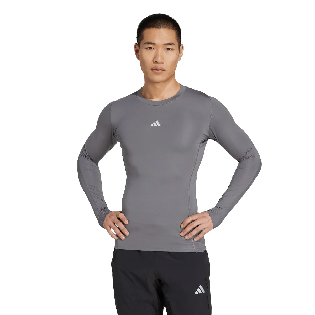 adidas Men's Techfit Aeroready Long-Sleeve Training T-Shirt Soccer Uniforms & Apparel All