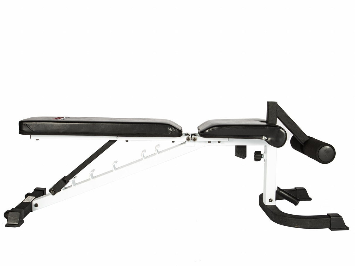 York FTS FID Adjustable Bench Press w/ Foot Hold-down Exercise & Wellness Gym Equipment