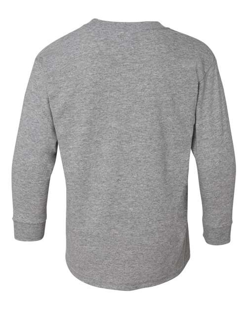Gildan Youth Heavy Cotton 100% Cotton Long Sleeve T-Shirt 5400B Youth Apparel Shirts & Tops