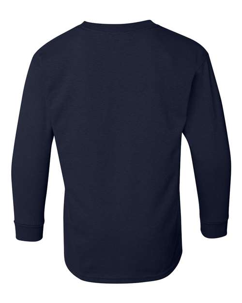 Gildan Youth Heavy Cotton 100% Cotton Long Sleeve T-Shirt 5400B Youth Apparel Shirts & Tops