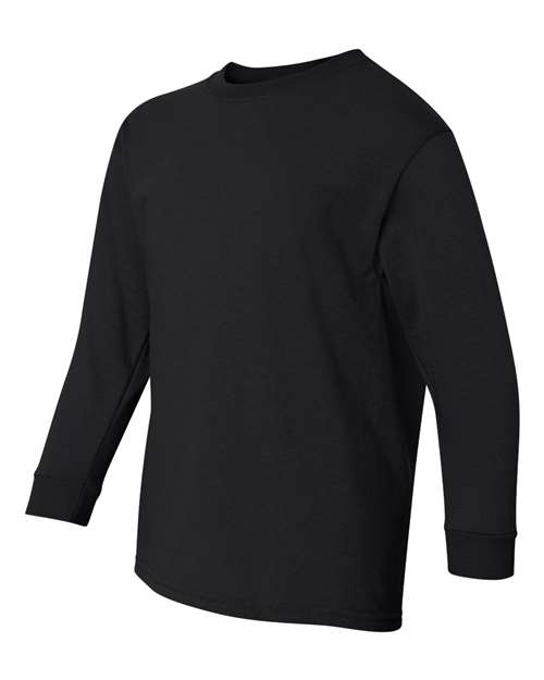 Gildan Youth Heavy Cotton 100% Cotton Long Sleeve T-Shirt 5400B Youth Apparel Shirts & Tops
