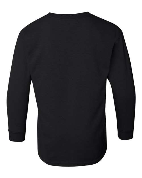 Gildan Youth Heavy Cotton 100% Cotton Long Sleeve T-Shirt 5400B Youth Apparel Shirts & Tops