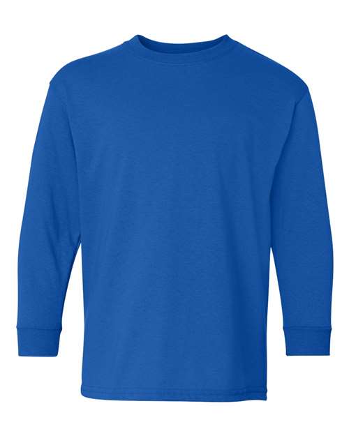 Gildan Youth Heavy Cotton 100% Cotton Long Sleeve T-Shirt 5400B Youth Apparel Shirts & Tops