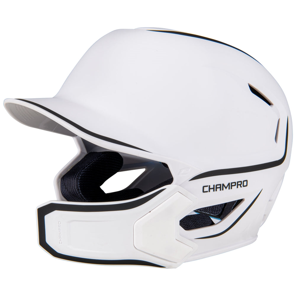 Champro HXE Matte Baseball Batting Helmet with Jaw Guard-1