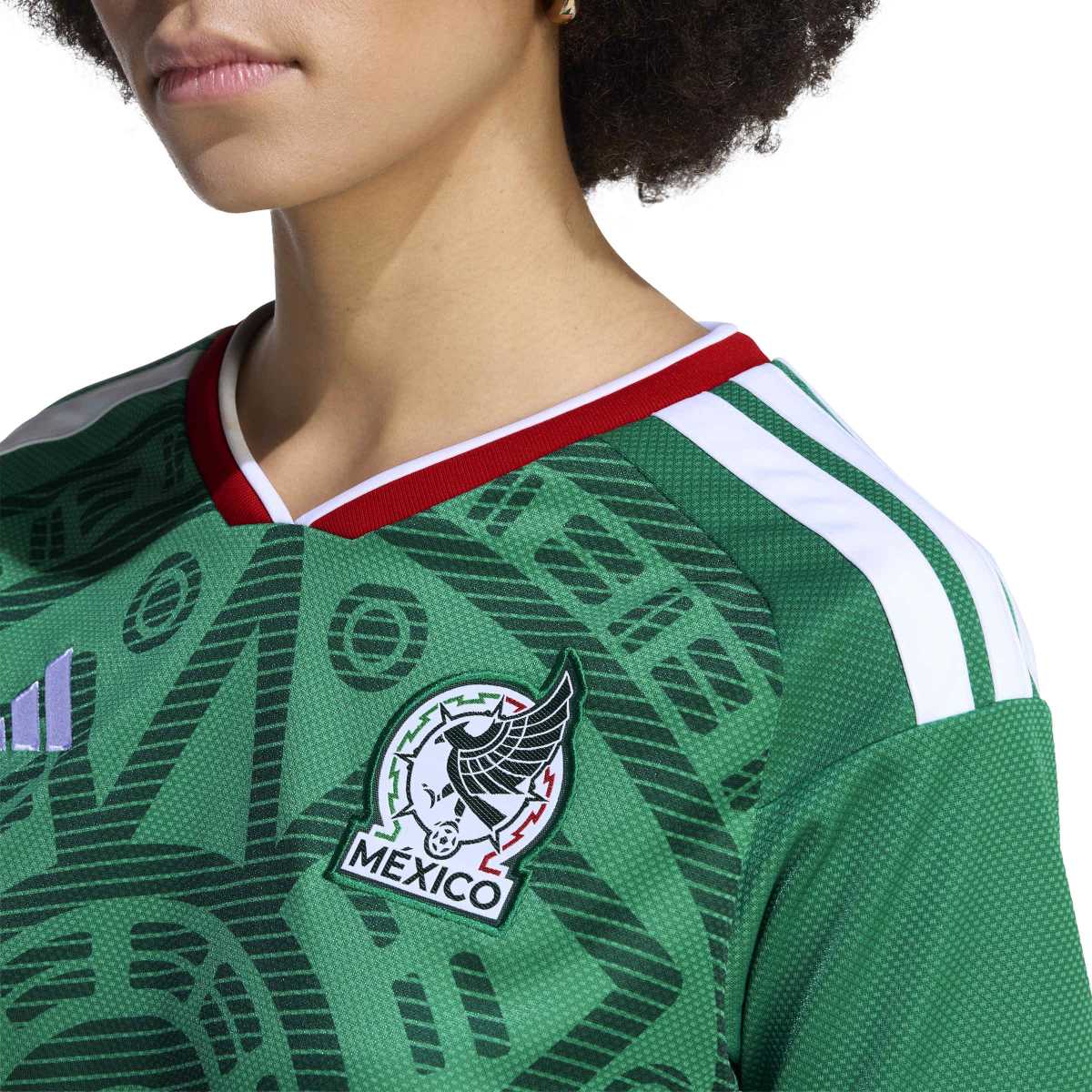 adidas Women's Mexico 26 Home Cropped Jersey-4