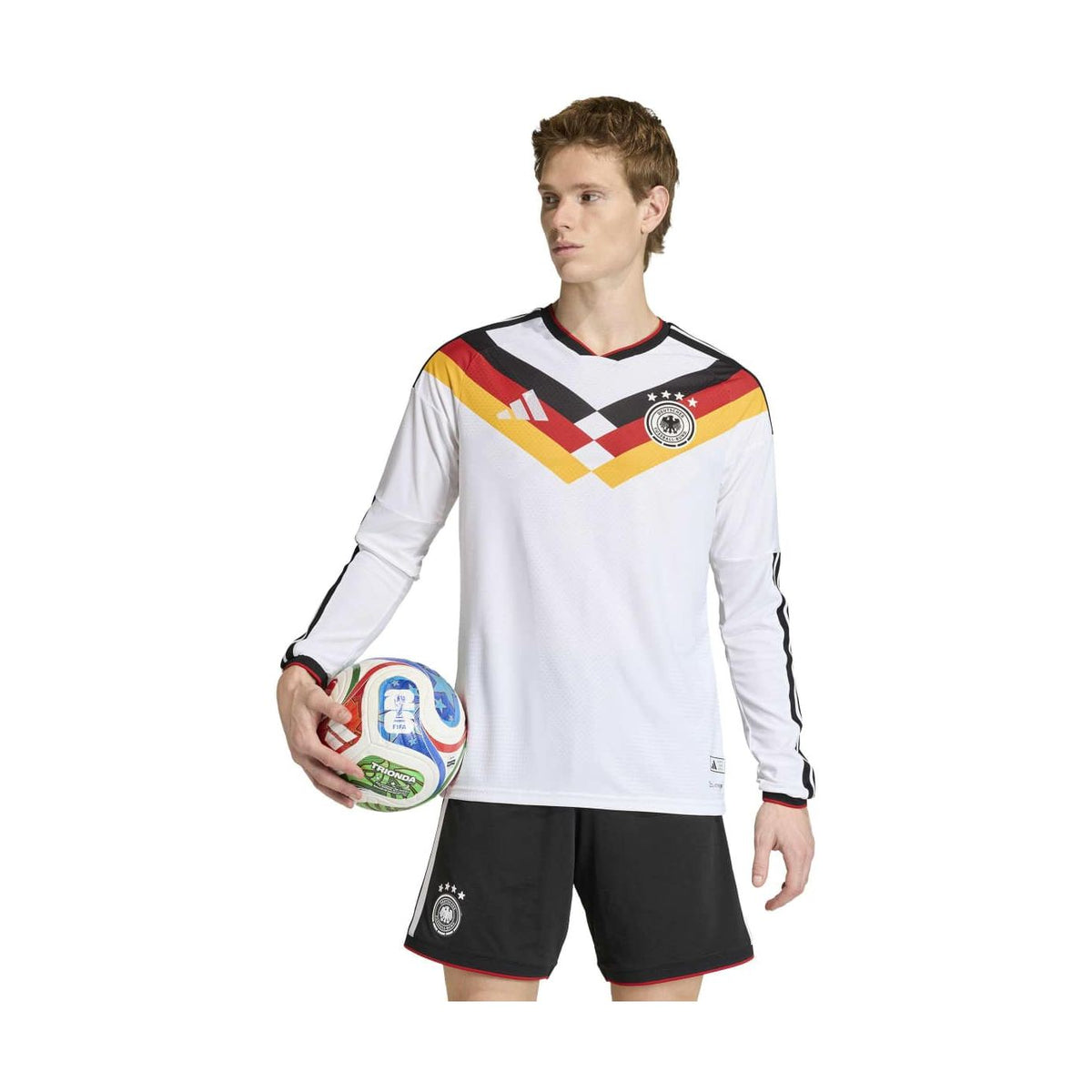 adidas Men's Germany 26 Home Authentic Long Sleeve Jersey-3