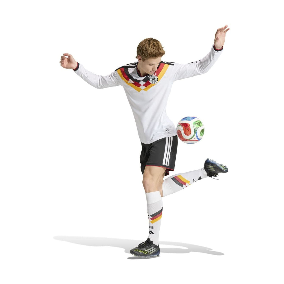 adidas Men's Germany 26 Home Authentic Long Sleeve Jersey-5