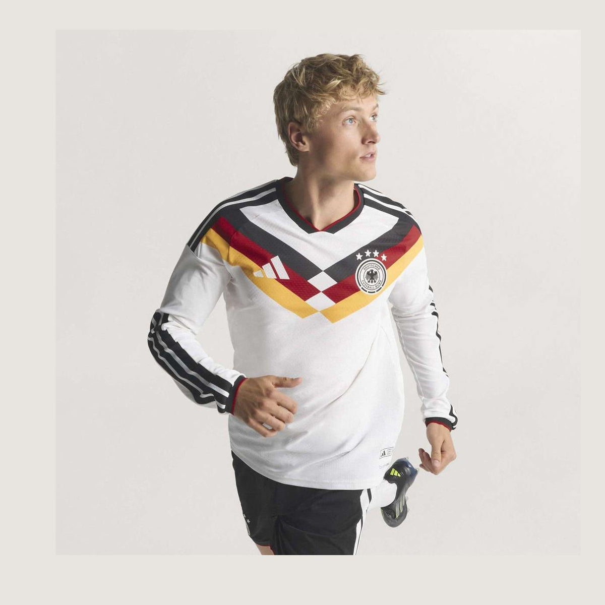 adidas Men's Germany 26 Home Authentic Long Sleeve Jersey-8