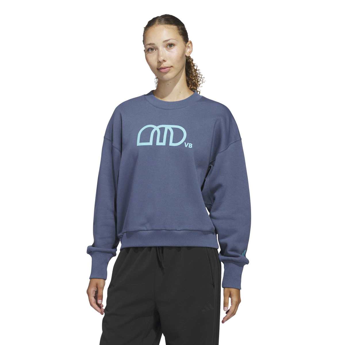 adidas Women's LOVB City Graphics Pullover Crew-3