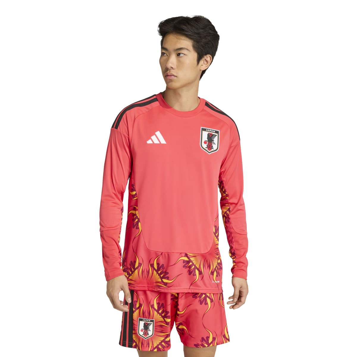 adidas Men's Japan 26 Home Long Sleeve Goalkeeper Jersey -1