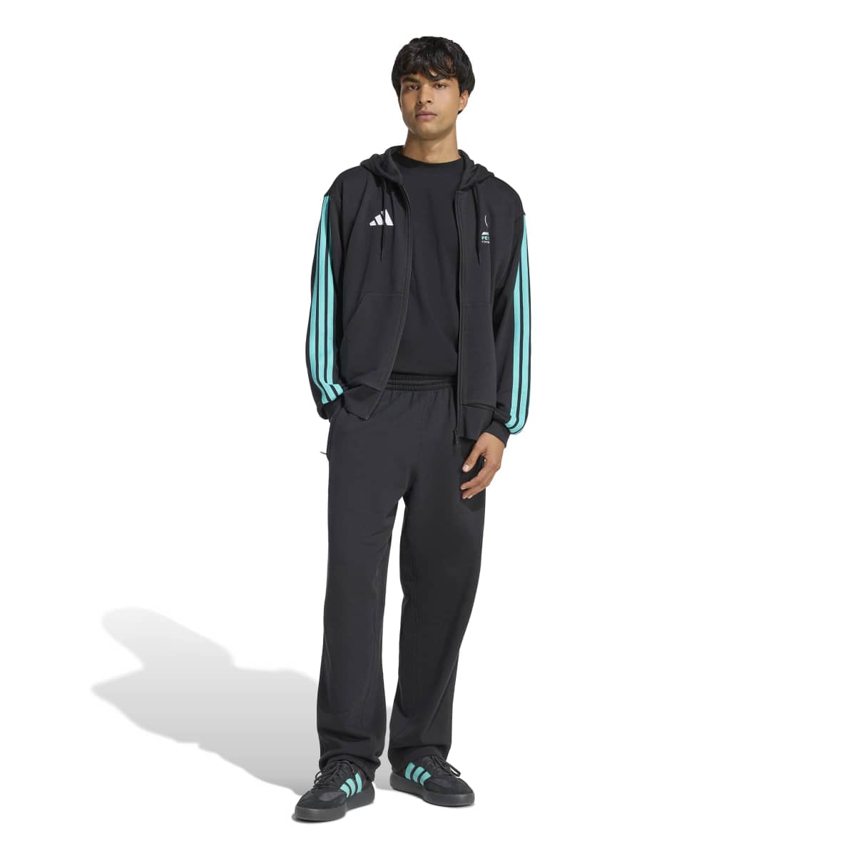 adidas Men's Mercedes - AMG Petronas Formula 1 Team DNA Full Zip Hoodie-4