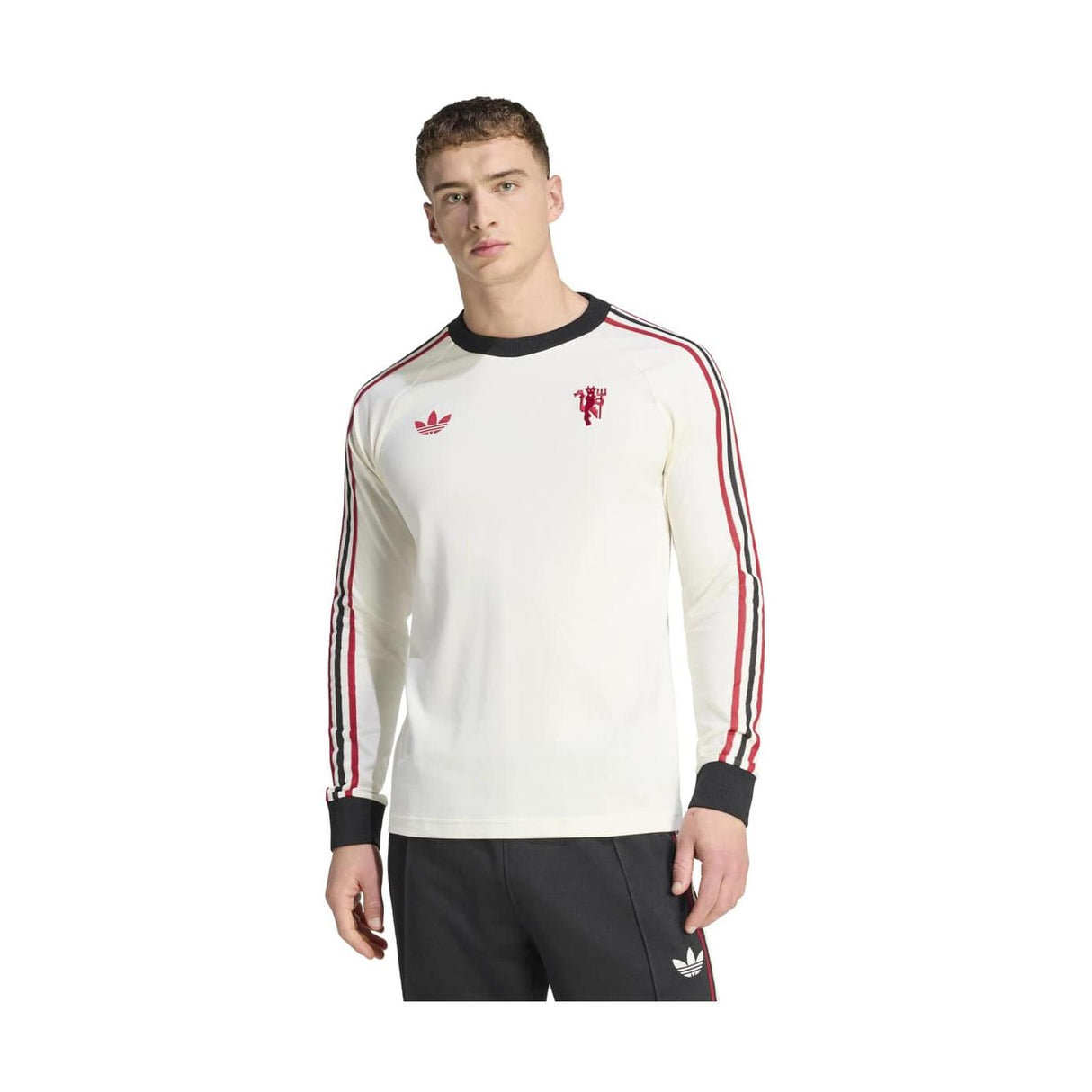 adidas Men's Manchester United Originals Long Sleeve T-Shirt-2