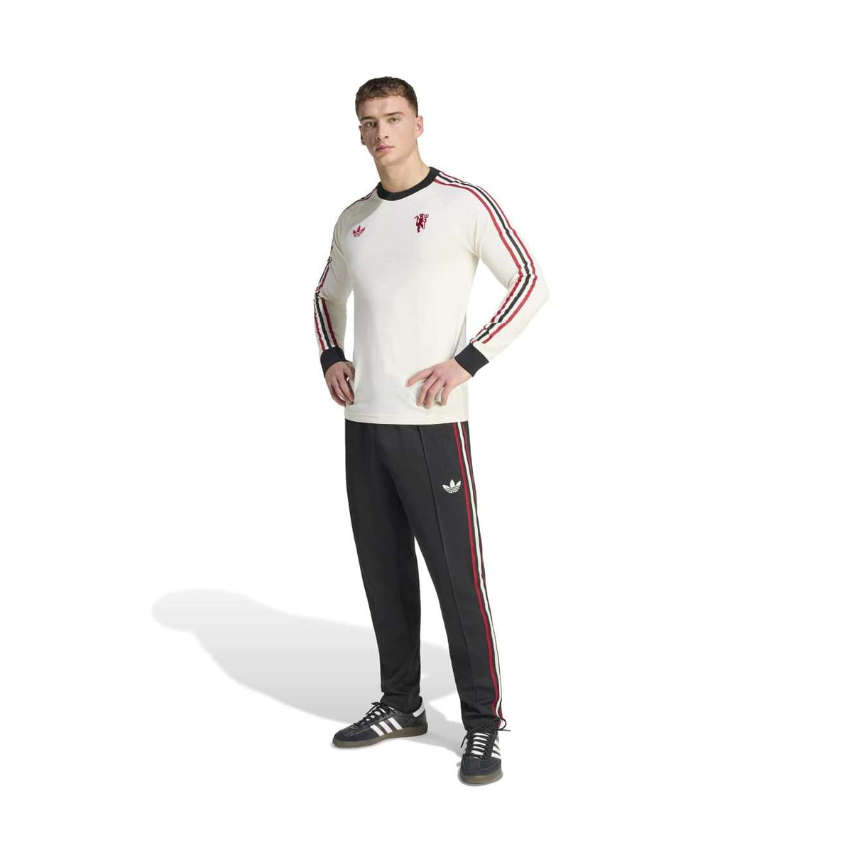 adidas Men's Manchester United Originals Long Sleeve T-Shirt-5