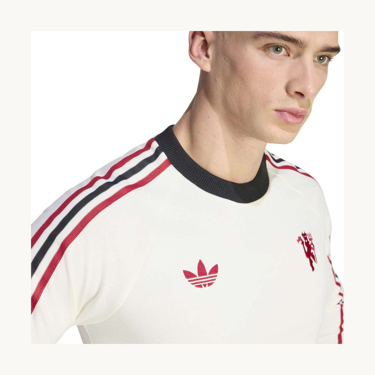 adidas Men's Manchester United Originals Long Sleeve T-Shirt-7
