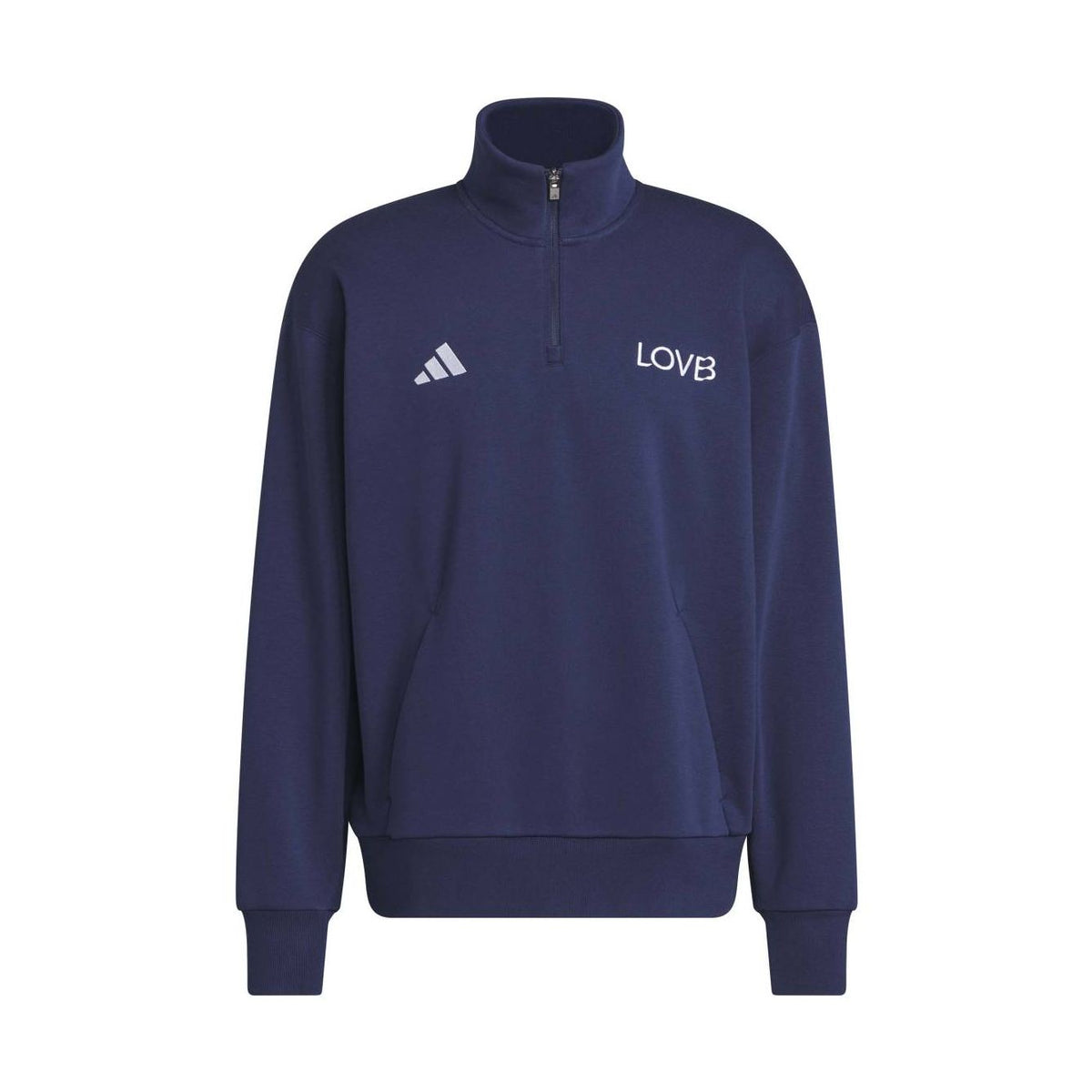 adidas Unisex LOVB Fleece Volleyball Quarter-Zip-1