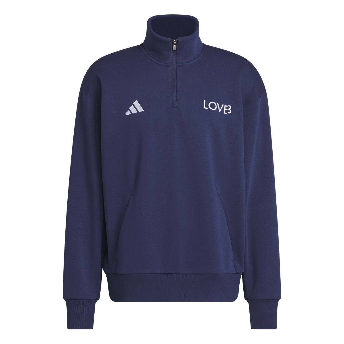 adidas Unisex LOVB Fleece Volleyball Quarter-Zip-1