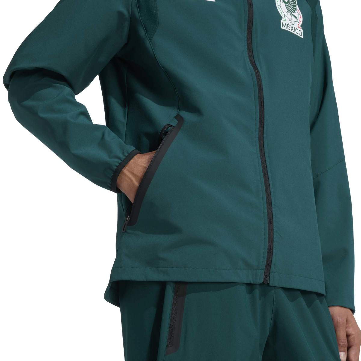 adidas Men's Mexico Tiro Travel Full Zip Windbreaker-6
