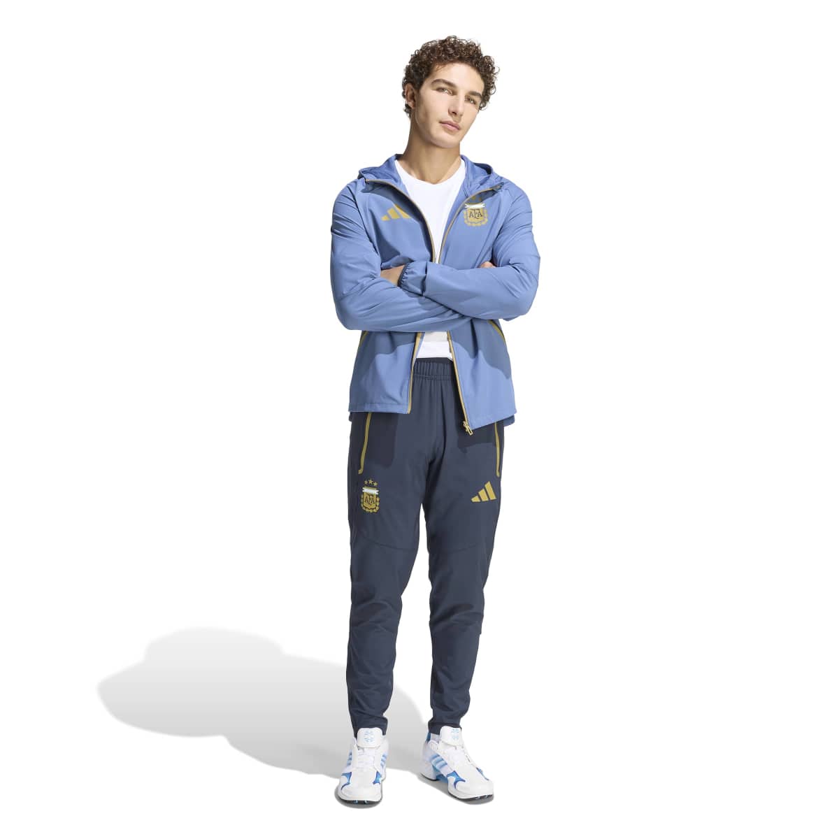 adidas Men's Argentina Tiro Travel Full Zip Windbreaker-4